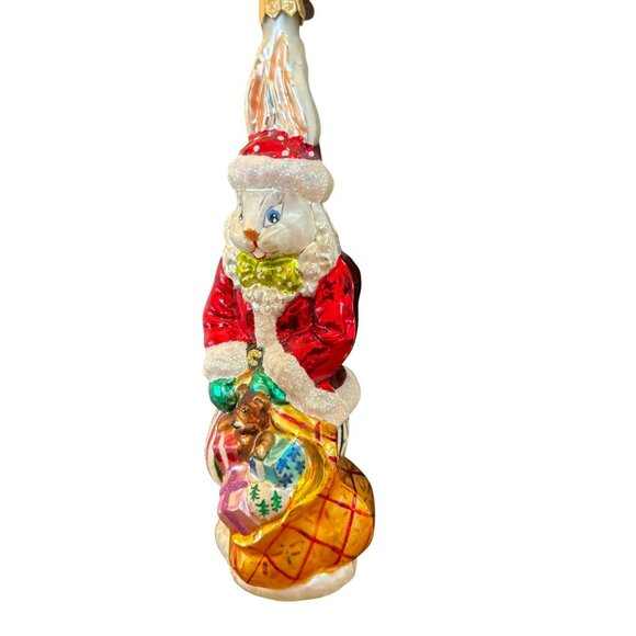 Christopher Radko 2000 Santa Suits Billy Bunny  Christmas Ornament 00-1264-0 - Picture 2 of 4
